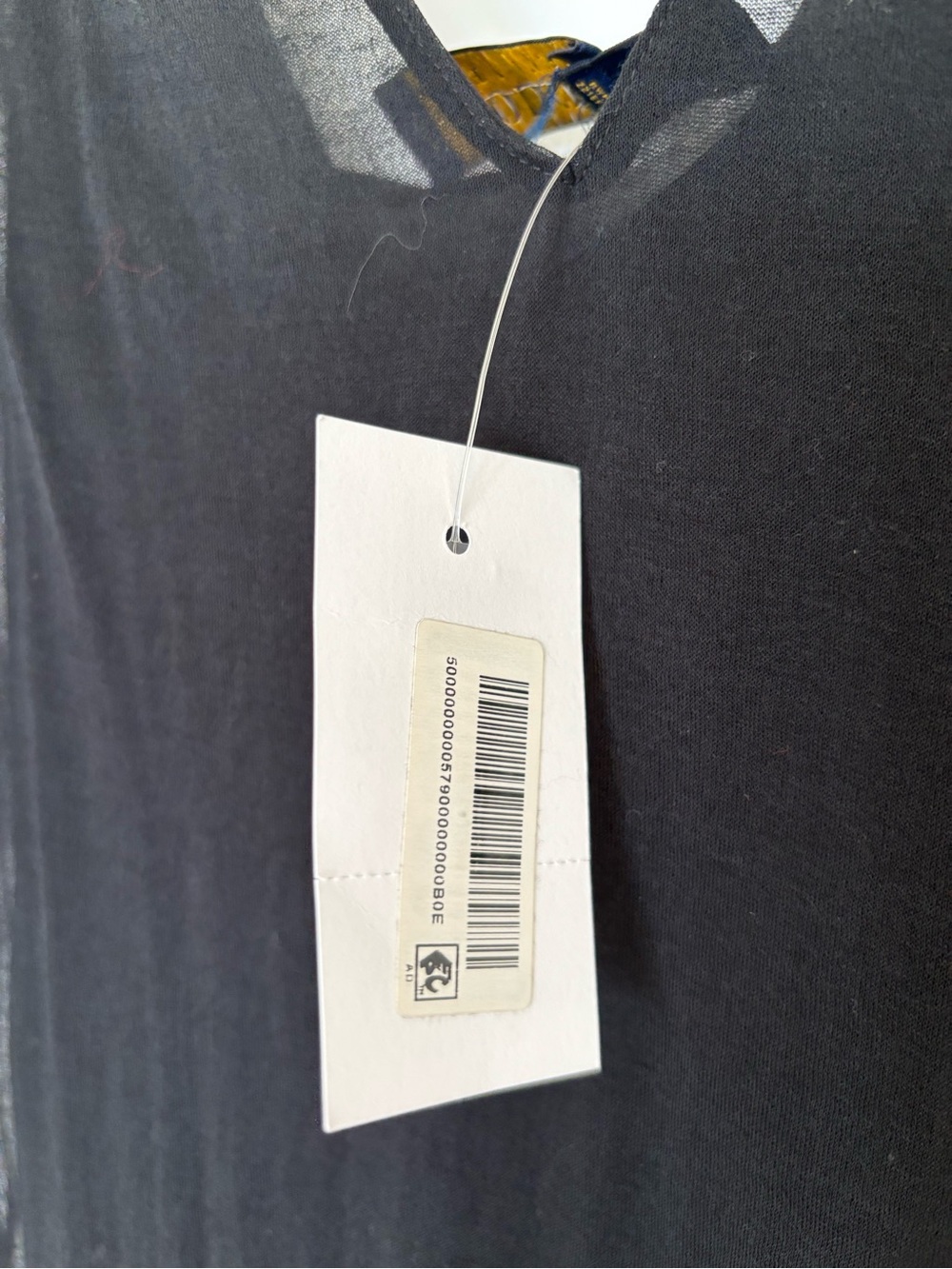 Polo by Ralph Lauren Black Sheer Overlay V-Neck Midi Dress - Picture 6 of 7